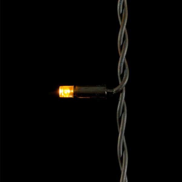 Светодиодная бахрома с колпачком 3,1*0,5 м., 120 желтых LED ламп, каучуковый черный провод, Beauty Led (LL120-1-2Y)
