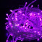 Светодиодная гирлянда с возможностью динамики 20 м., 200 пурпурных LED ламп, 24V., прозрачный силиконовый провод, IP65, Beauty Led (EST200-3W10-1PU)