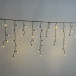 Гирлянда Бахрома 3,1*0,5 м., Тепло-Белая 220В., 120 LED, Провод Черный Каучук 2,3 мм., IP65, (ECO120-1-2WW)