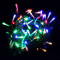 Комплект гирлянд на деревья 60 м., 3 луча по 20 м, 24V, 600 разноцветных LED ламп, черный ПВХ, Beauty Led (KDD600-11-1M)