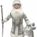  Дед Мороз под елку СЕРЕБРЯНЫЙ 40 см., Батик (ДМ-12) 