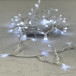 Светодиодная нить 100 белых LED ламп с мерцанием, 10 м., 24В., прозрачный провод ПВХ, LTC (PST100BLW-10-1W)