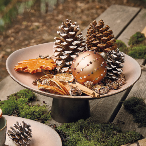 Шишка натуральная заснеженная  Лесной шик 15*15 см., 3 шт., Kaemingk (707396)