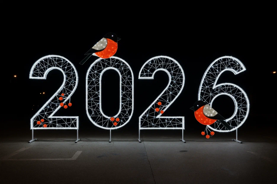 Светодиодные цифры "2026" 200 см., Сад Радости (SR013) в Кемерово
