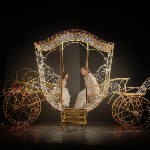 Светодиодная фотозона Екатерининская карета 250 см., Сад Радости (SR111)