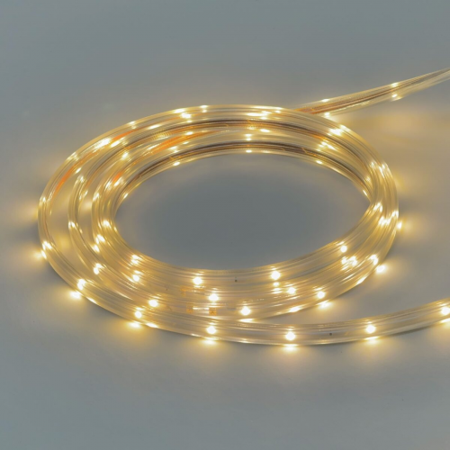 Светодиодная лента Герметичная, бухта 100 м., тепло-белая, 220В, SMD2835, 24 LED на 1 м., 2700К, IP65 LTC (NL-H1-2WW) в Магнитогорске