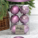 Набор пластиковых шаров Парис 80 мм., лавандовый, 6 шт., Christmas DeLuxe (87567)