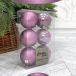 Набор пластиковых шаров Парис 80 мм., лавандовый, 6 шт., Christmas DeLuxe (87567)
