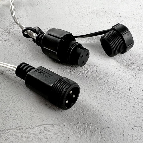  Светодиодная гирлянда с возможностью динамики 20 м., 200 красных LED ламп, 24V., прозрачный силиконовый провод, IP65, Beauty Led (EST200-3W10-1R)