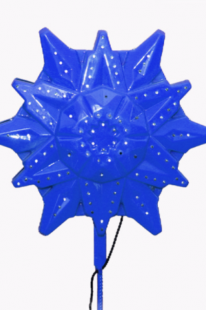 Макушка Снежинка Эконом 50 см. для елей высотой от 3 до 5 м., синяя, Green Trees (sn-50blue)
