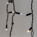 Светодиодная бахрома 3,1*0,5 м., 120 LED, тепло-белый, мерцание, черный провод каучук, LTC (ECO120BLW-1-2WW)