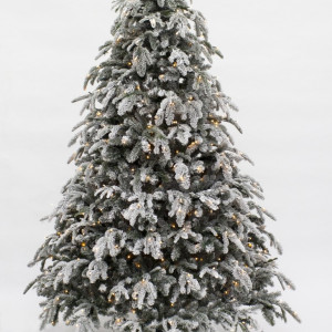 Ель Стильная заснеженная 230 см., 648 LED ламп, литая хвоя+пвх, Black Box (74284)