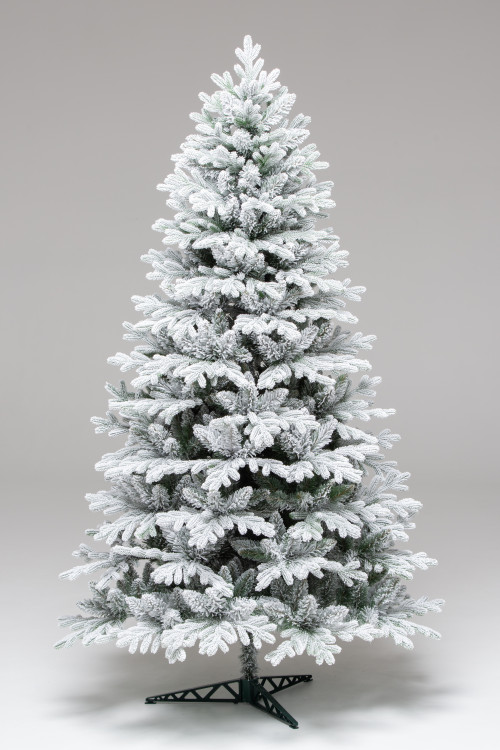 Искусственная елка Пермская заснеженная 180 см., Литая хвоя+ПВХ, ЕлкиТорг (274180)