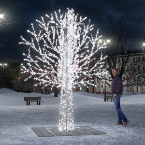 Светодиодное дерево Декоративное серебряное 3.3 м., Conso (SP102-s350)