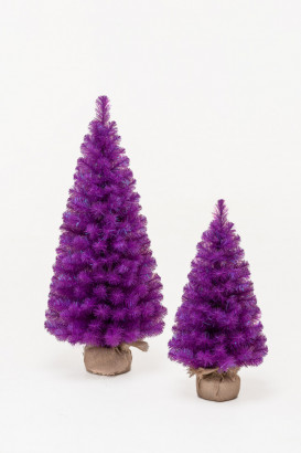 Искусственная елка Искристая фиолетовая 45 см., мягкая хвоя ПВХ, ЕлкиТорг (154045)