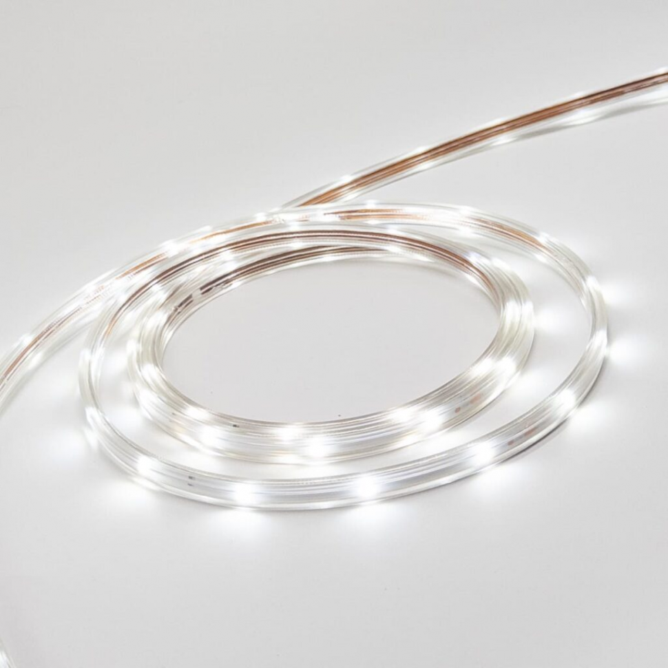 Светодиодная лента Герметичная, бухта 100 м., холодно-белая, 220В, SMD2835, 24 LED на 1 м., 2700К, IP65 LTC (NL-H1-2W) в Магнитогорске