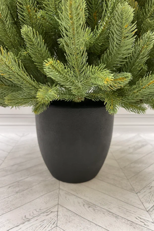 Ель Пышная Премиум 120 см. в кашпо, 100% литая хвоя, TreeDeLux (70178)