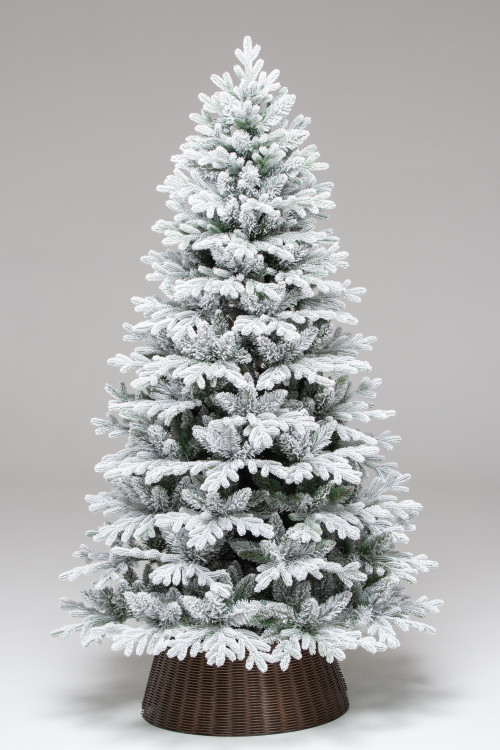 Искусственная елка Пермская заснеженная 210 см., Литая хвоя+ПВХ, ЕлкиТорг (274210)