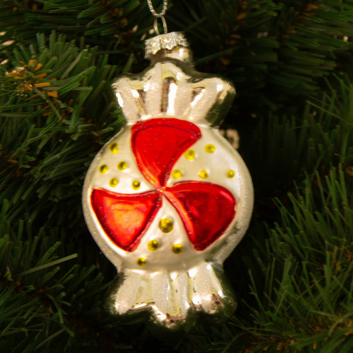 Елочное украшение Конфета,  стекло, h-11 см., Театр Подарков (CG013074AF)