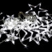 Светодиодная бахрома Звезды 2.5*0.95 м., 220V, 138 холодных белых LED ламп, прозрачный провод, контроллер, Winner (w.02.5Т.138.S+) в Санкт-Петербурге