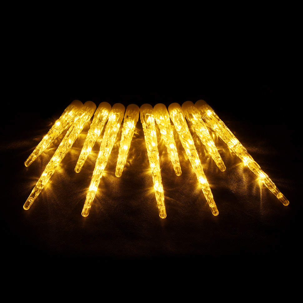 Светодиодные сосульки 40 теплых белых LED ламп, 2 м., 24В, прозрачный провод, Vegas (55036) в Белгороде