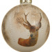 Набор стеклянных шаров Лесной Олень 80 мм., белый, 3 шт., Kaemingk (060197/1)
