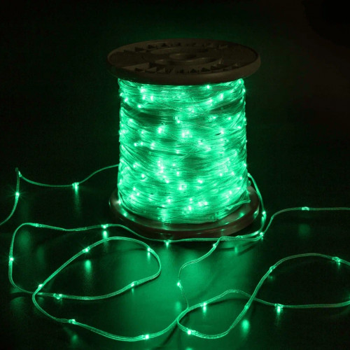 Светодиодная гирлянда &quot;Краса&quot; 200м, 2000 LED, 24V, зелёная, статика, прозрачный провод ПВХ, Teamprof (TPF-CR200-24V-T/G)