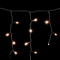 Светодиодная бахрома с колпачком 3,1*0,5 м., 120 экстра теплых белых LED ламп, каучуковый черный провод, Beauty Led (LL120-1-2EWW)