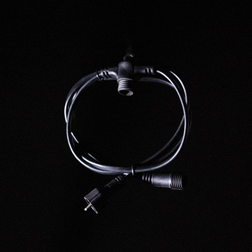  Комплект подключения с 1 коннектором 24V., 1м., провод черный ПВХ, Beauty led (SLL1-11-1)