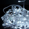 Светодиодная гирлянда с возможностью динамики 20 м., 200 холодных белых LED ламп, 24V., прозрачный силиконовый провод, IP65, Beauty Led (EST200-3W10-1W)