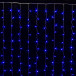 Занавес с контроллером 1.5*1 м., 220V, 100 синих LED ламп, соединяемый, прозрачный провод, Winner (B.03.5T.100+) в Санкт-Петербурге