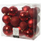 Набор пластиковых шаров Эллада 26 шт., красный, Kaemingk (020741)