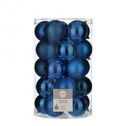 Набор пластиковых шаров Рокси 80 мм., 25 шт., синий, House of seasons (85403) 