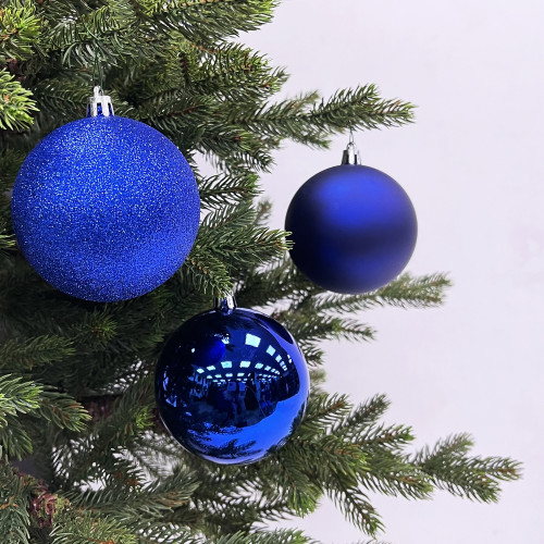 Набор пластиковых шаров Рокси 80 мм., 25 шт., синий, House of seasons (85403) 