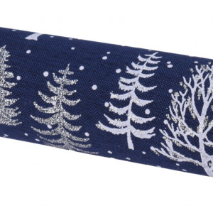 Новогодняя дорожка для стола Морозное утро 28х250 см., узор деревья, Koopman (767611430/1)