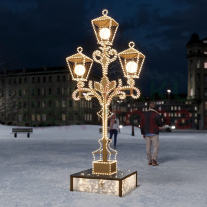 Светодиодная инсталляция Уличный фонарь 3.22 м., Conso (OPR-030-0002)