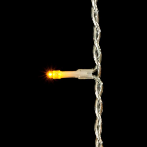 Светодиодная гирлянда с возможностью динамики 20 м., 200 желтых LED ламп, 24V., прозрачный силиконовый провод, IP65, Beauty Led (EST200-3W10-1Y) в Санкт-Петербурге