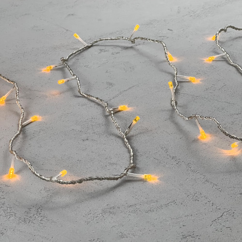 Светодиодная гирлянда с возможностью динамики 20 м., 200 желтых LED ламп, 24V., прозрачный силиконовый провод, IP65, Beauty Led (EST200-3W10-1Y) в Санкт-Петербурге