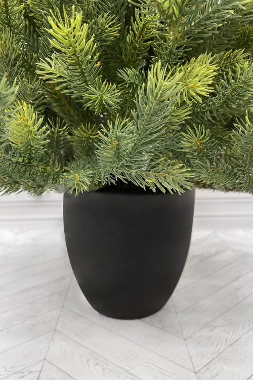 Ель Сахалинская Премиум 120 см. в кашпо, 100% литая хвоя, TreeDeLux (70186)