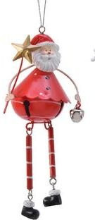 Елочная игрушка-колокольчик Веселые друзья – Дед Мороз 5.5*16 см, Kaemingk (380170/1)