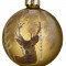 Набор стеклянных шаров Лесной Олень 80 мм., коричневый, 3 шт., Kaemingk (060197/2)