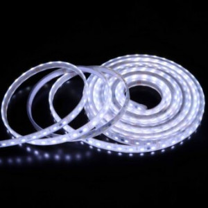 Светодиодная лента Комета 5 м., 300 LED, 24В, белая, прозрачный силикон, IP67, TeamProf (TPF-K2-5050-60-24V-W)