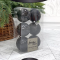 Набор пластиковых шаров Парис 80 мм., черный, 6 шт., Christmas De Luxe (87058)