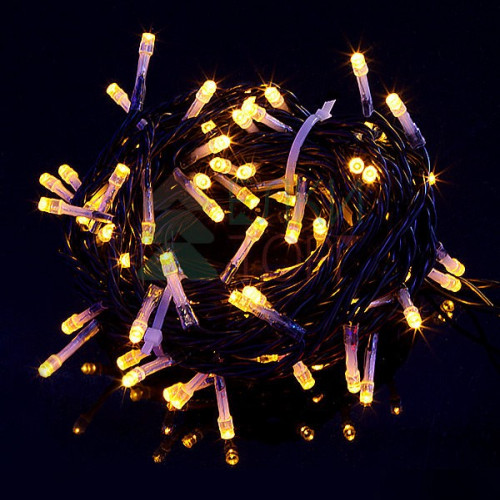 Комплект гирлянд на деревья 60 м., 3 луча по 20 м, 24V, 600 желтых LED ламп, черный ПВХ, LTC (KDD600-11-1Y)