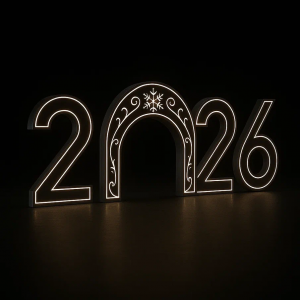 Светодиодные цифры &quot;2026&quot; 200 см., Сад Радости (SR017)