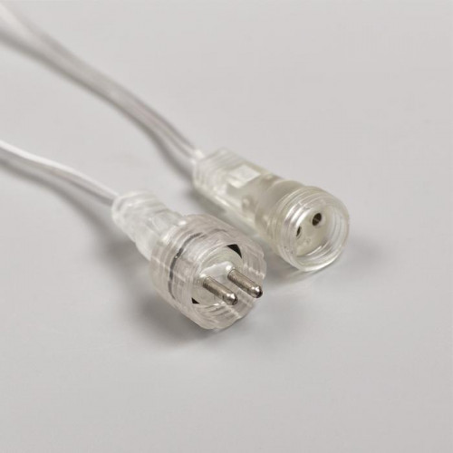 Гирлянда Сосульки 2.5×0.5 м., IP65, прозрачная нить, 288 теплых белых LED с эффектом стекания, 12 В., Luazon Lighting (5248338)