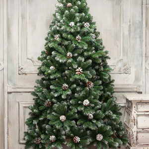 Искусственная елка Снежная королева заснеженная 120 см., мягкая хвоя, ЕлкиТорг (33120)