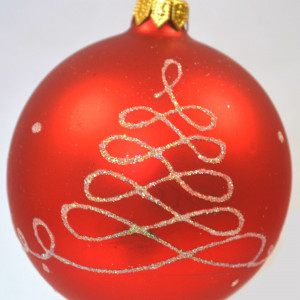 Стеклянный шар Бесконечность 85 мм, в подарочной упаковке, Батик (КУ-85-17378)