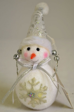 Снеговик со снежинкой 12 х 5 см. (523521)