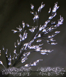 Светодиодная флористика Ветка с листьями 2.2 м., 220V, 480 холодных белых LED ламп, черный провод, Beauty Led (LC176L-B480A-J)